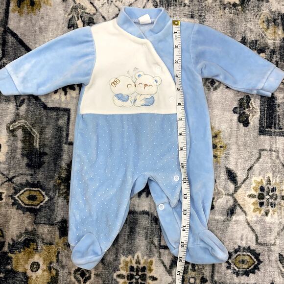 Blue and White Baby bodysuit outfit Cotton Mix Newborn - Picture 2 of 5